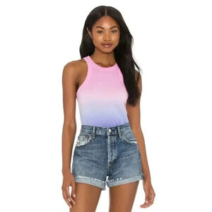 WSLY x Bandier The Rivington Weekend Ombré Tie Dye Tank NWT L